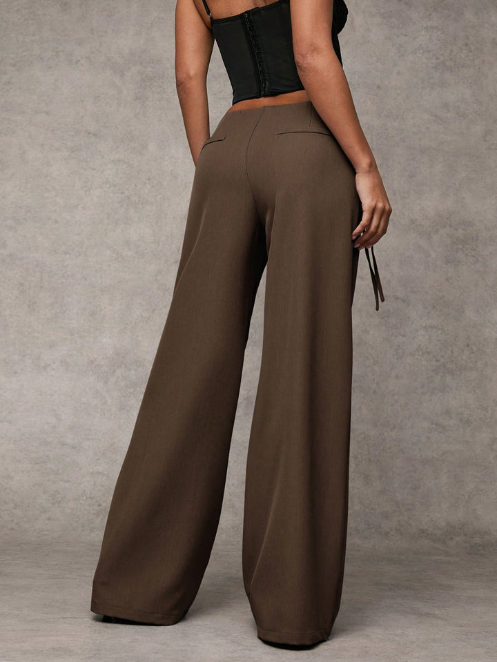 Pantaloni SHEIN, maro