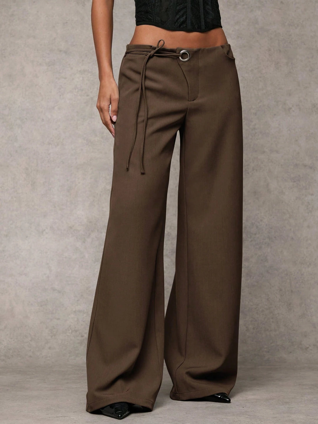 Pantaloni SHEIN, maro