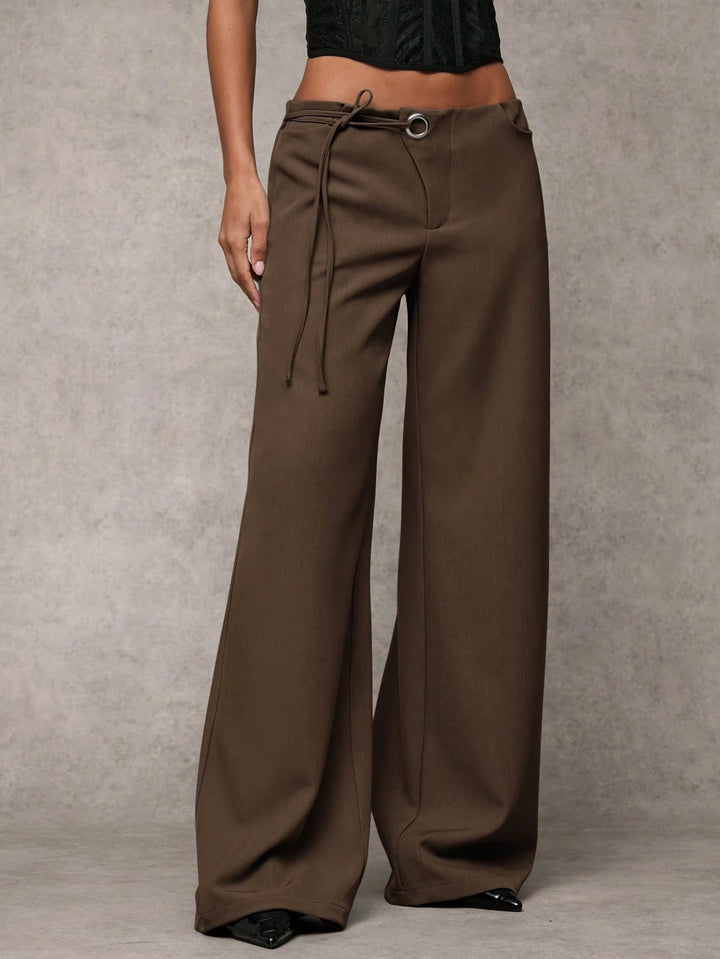 Pantaloni SHEIN, maro