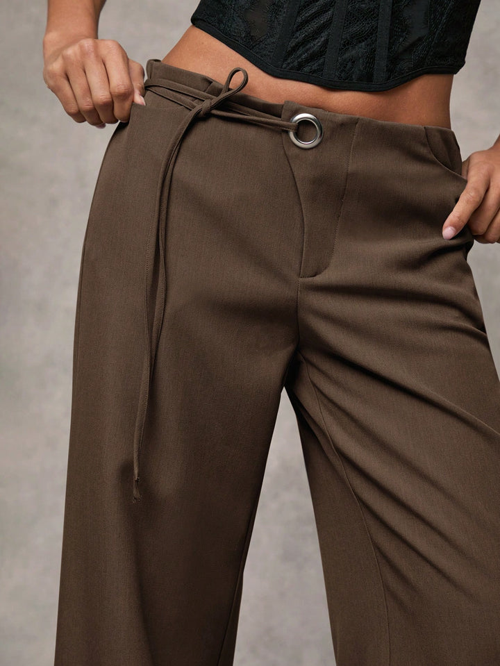Pantaloni SHEIN, maro