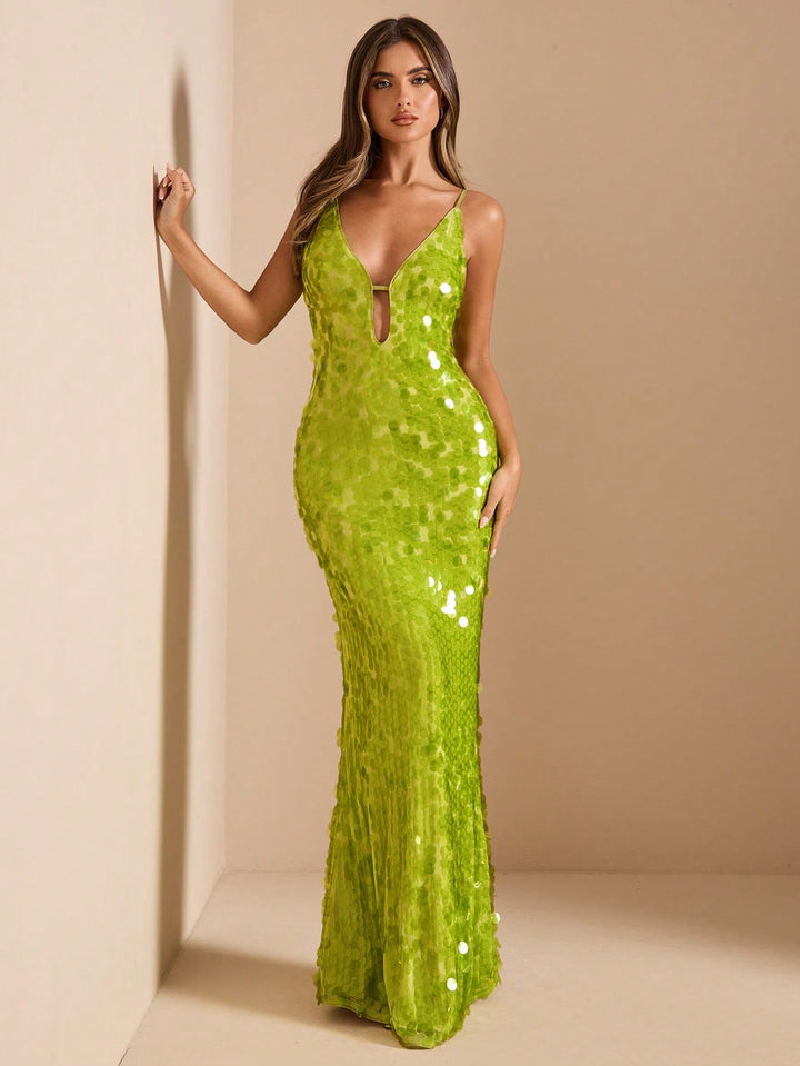 Rochie de ocazie SHEIN, verde