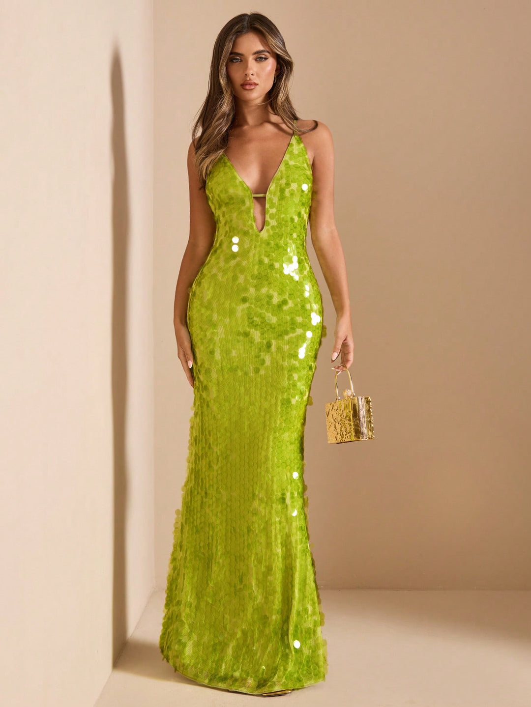 Rochie de ocazie SHEIN, verde