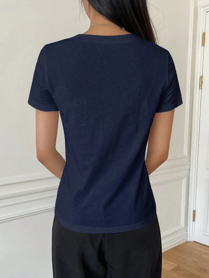 Tricou SHEIN, bleumarin
