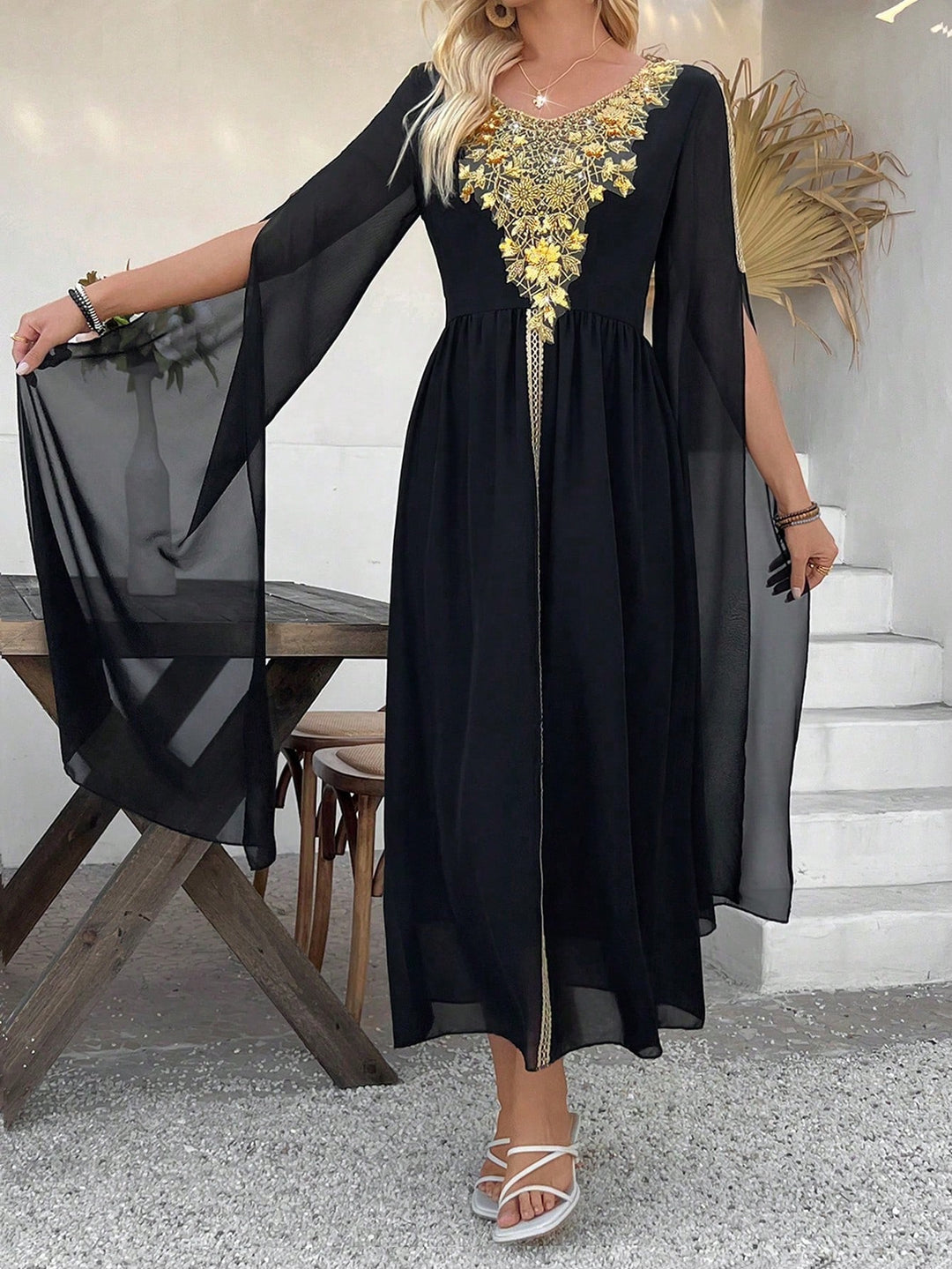 Rochie maxi SHEIN, negru