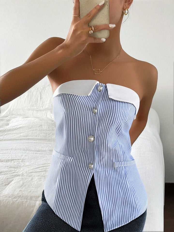 Top SHEIN, albastru