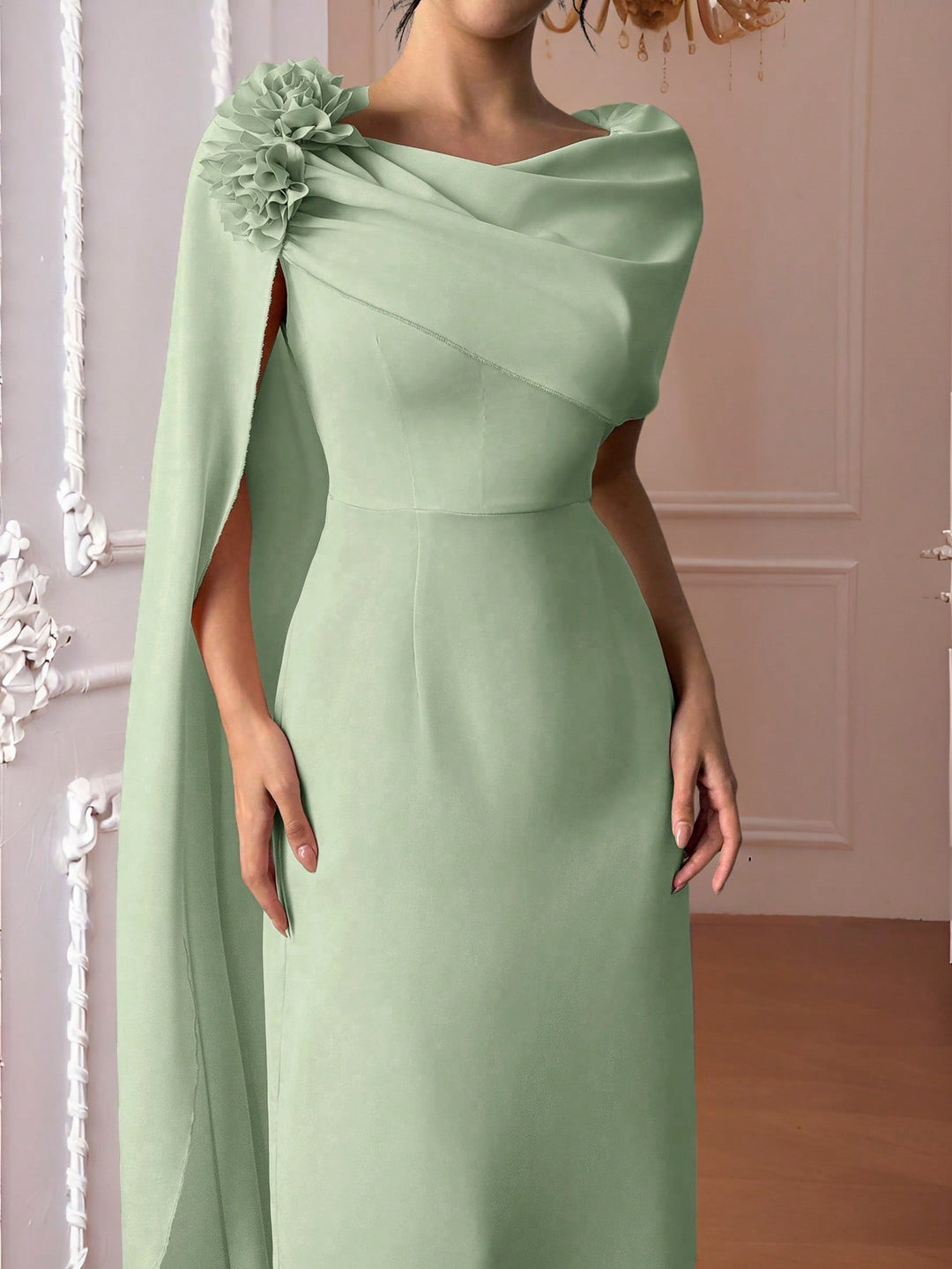 Rochie maxi SHEIN, verde