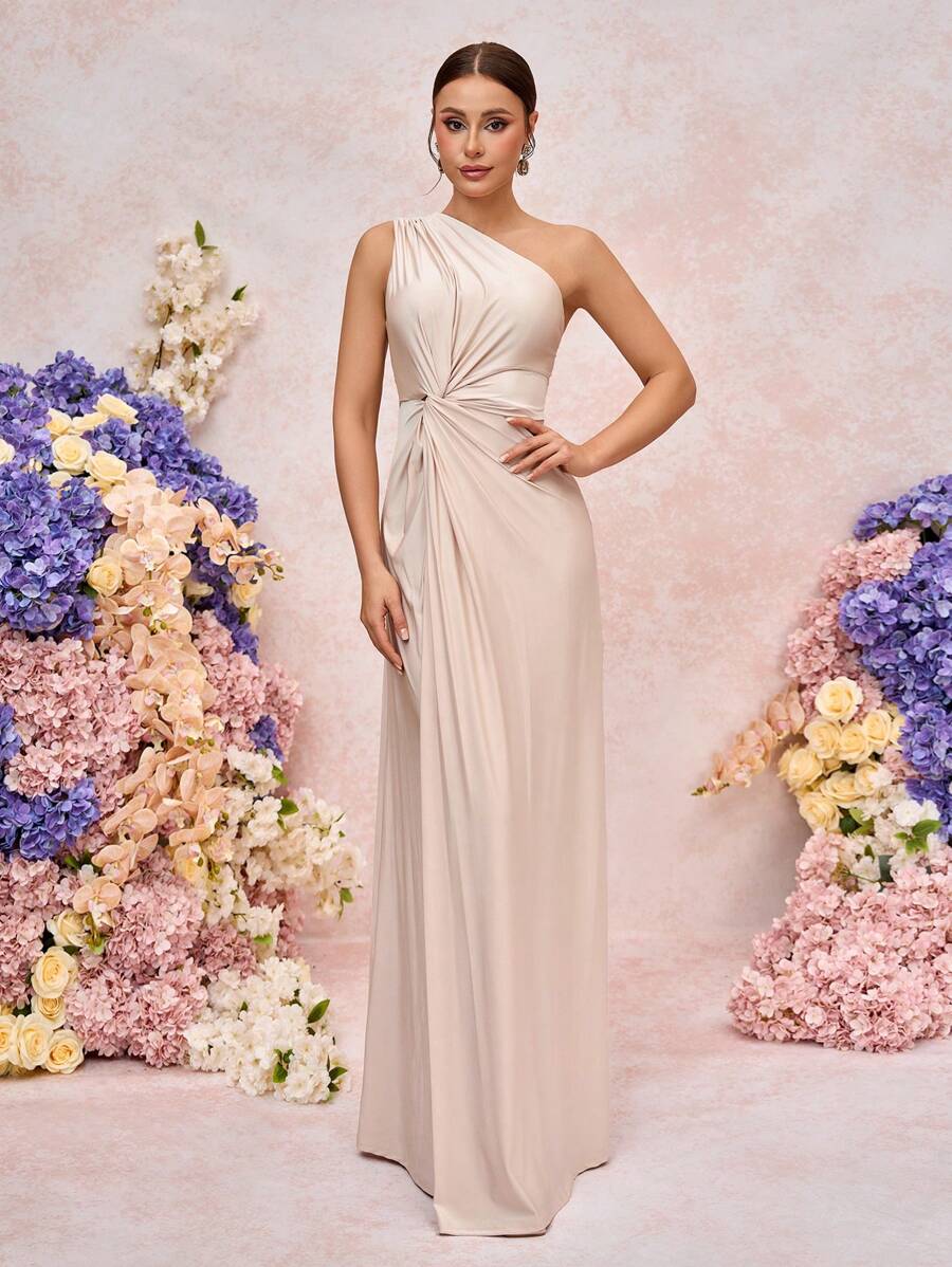Rochie maxi SHEIN, crem