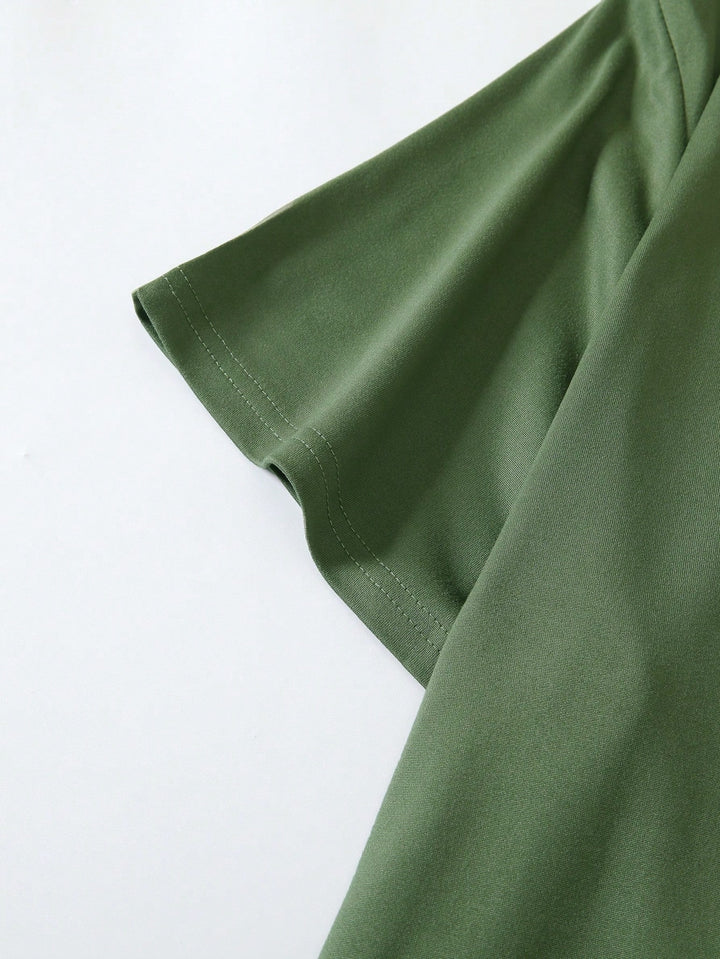 Tricou SHEIN, kaki