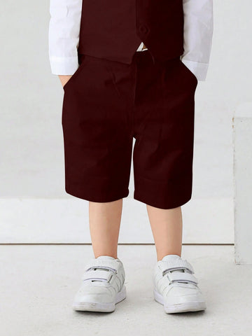 Pantaloni scurți SHEIN, vișiniu