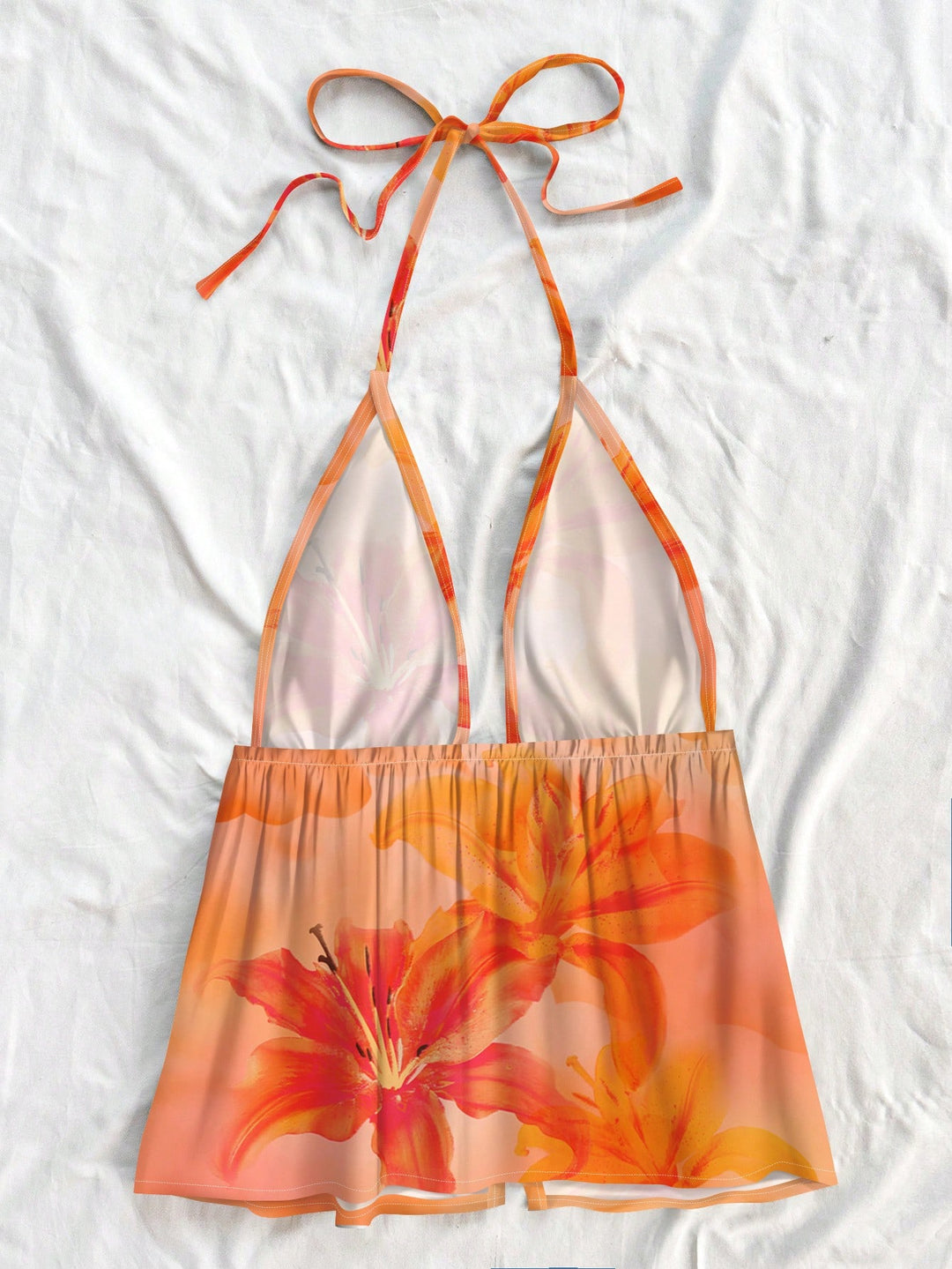 Top SHEIN, portocaliu