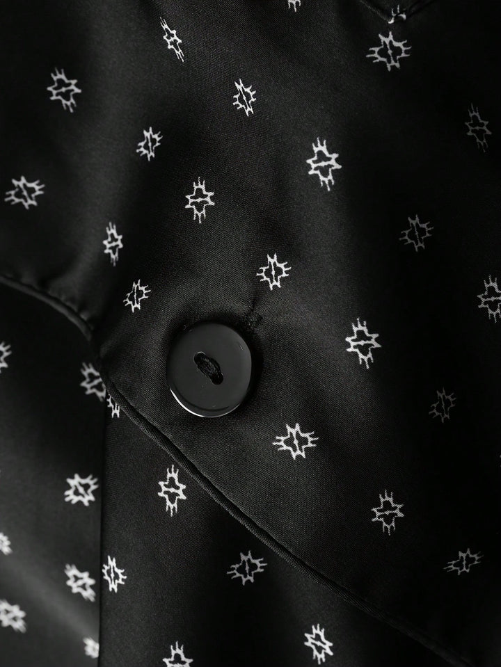 Compleu pijamale SHEIN, negru