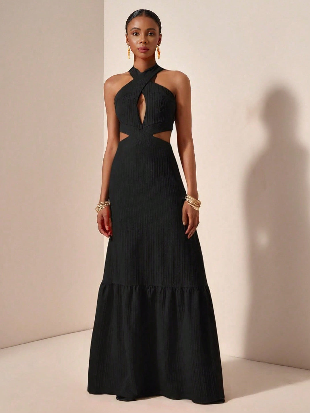 Rochie maxi SHEIN, negru