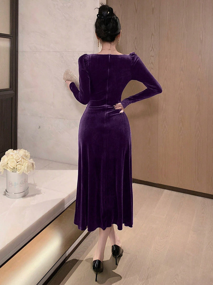 Rochie midi SHEIN, mov