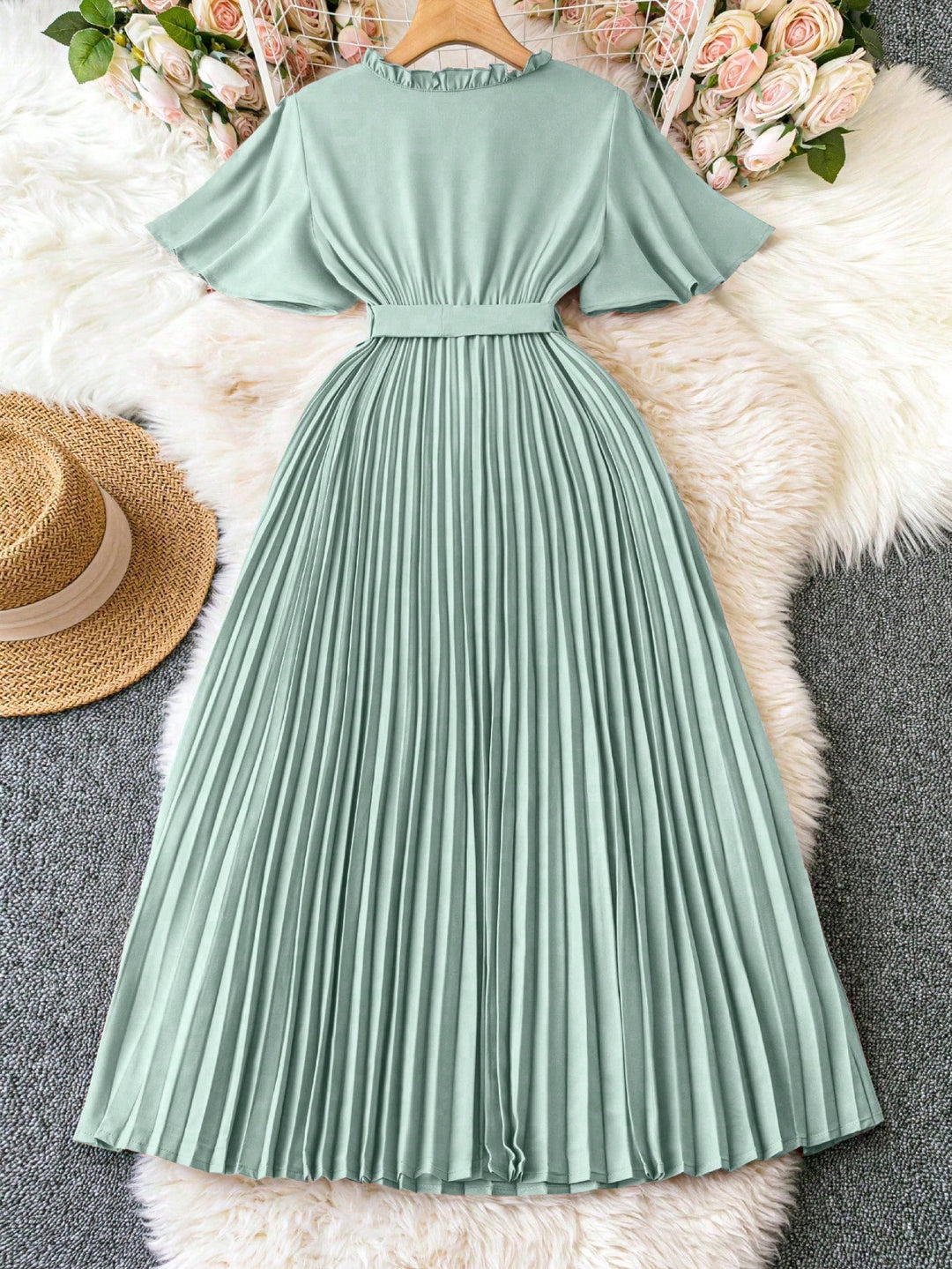 Rochie midi SHEIN, verde