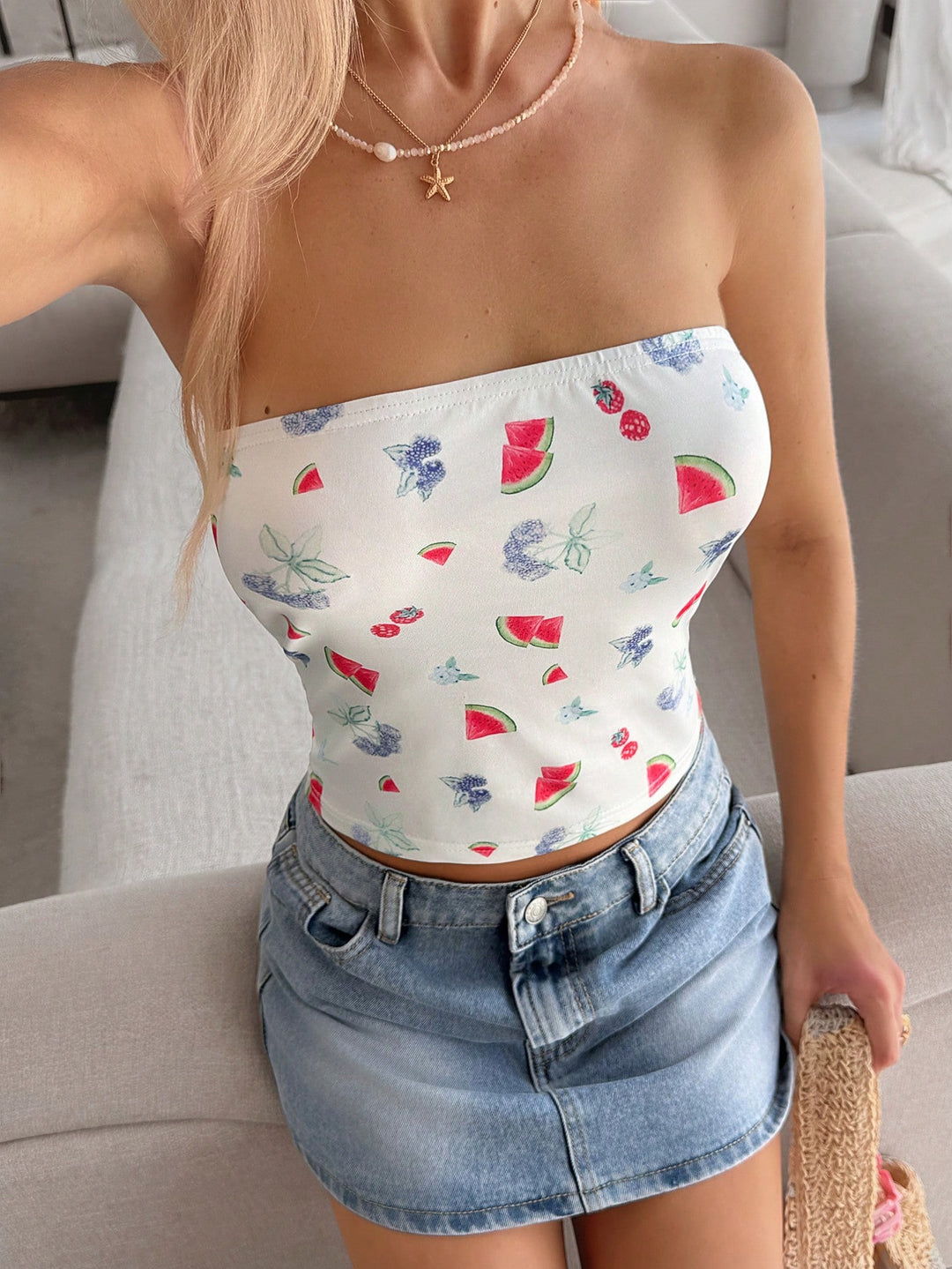Top SHEIN, alb