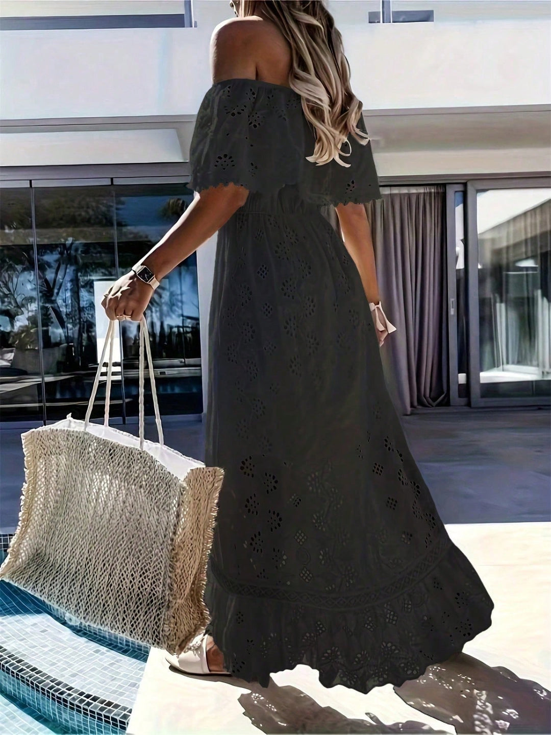 Rochie midi SHEIN, negru
