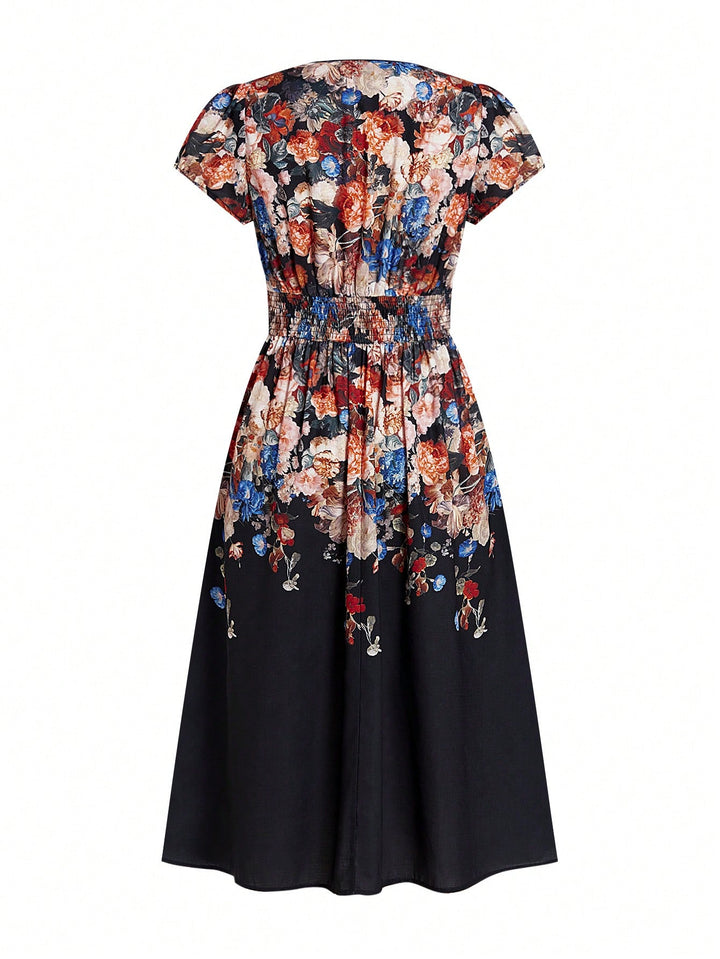 Rochie midi SHEIN, mix culori