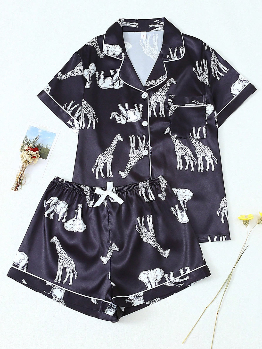 Pijama SHEIN, negru