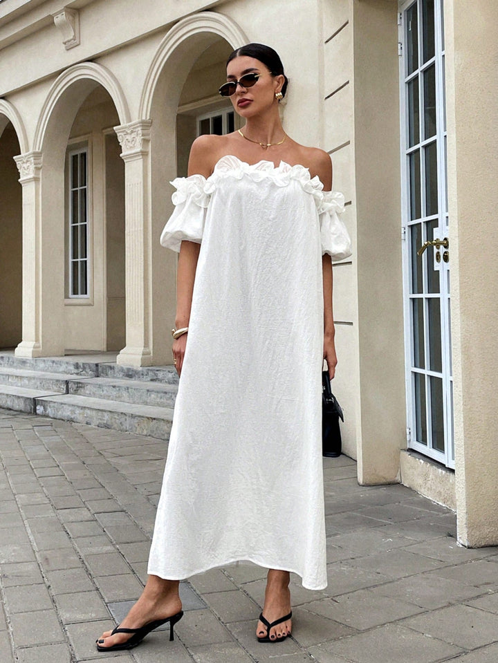 Rochie maxi SHEIN, alb