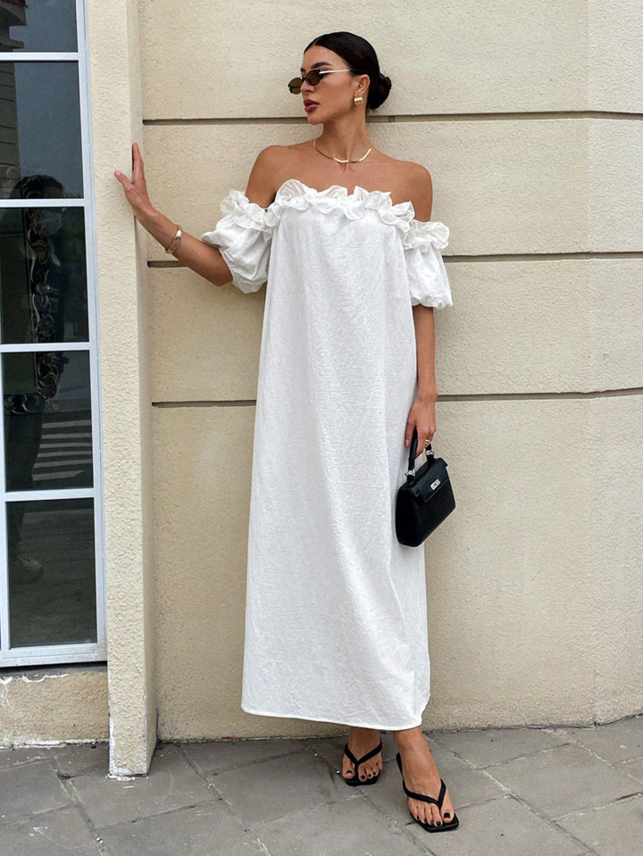 Rochie maxi SHEIN, alb