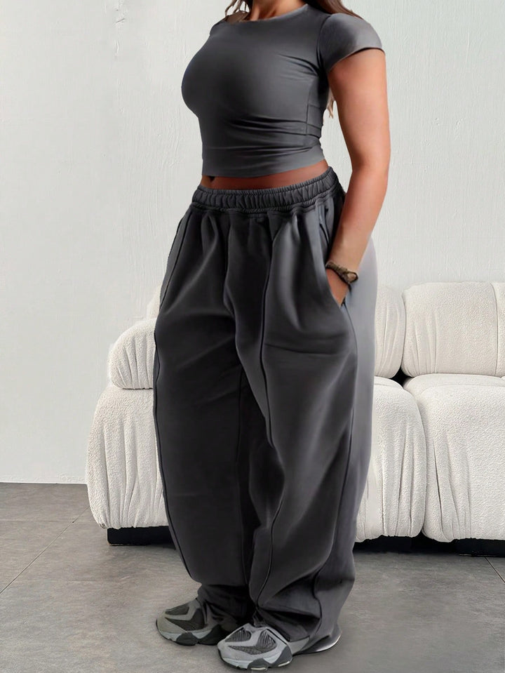 Pantaloni SHEIN, gri