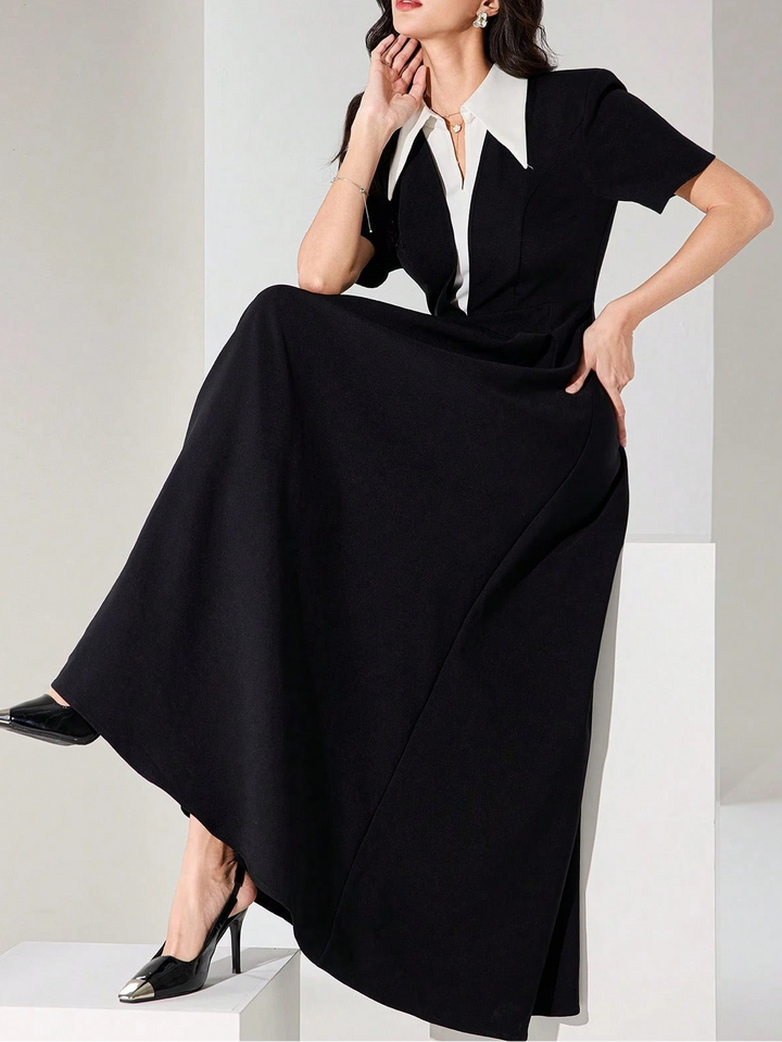 SHEIN maxi ruha, fekete