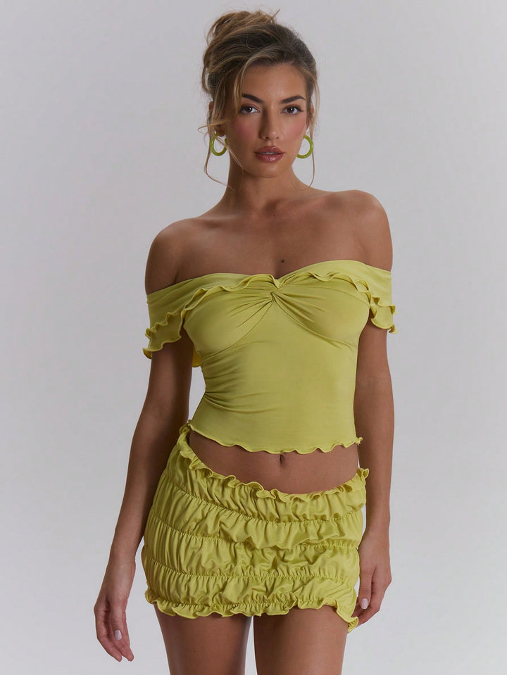 Top SHEIN, kaki