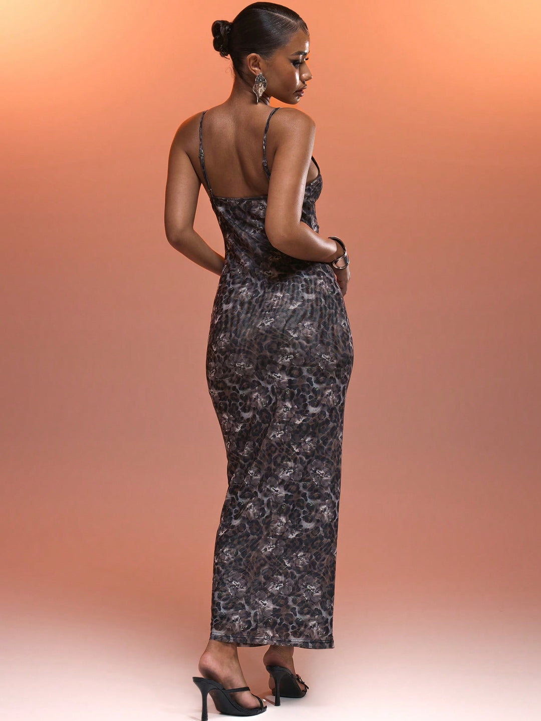 Rochie maxi SHEIN, maro