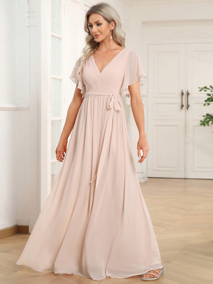 Rochie de ocazie SHEIN, bej