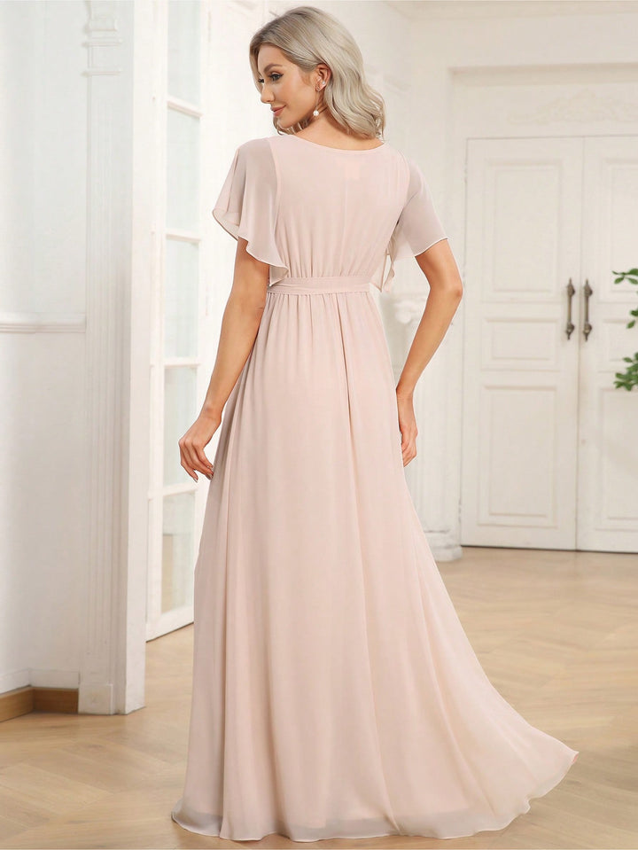 Rochie de ocazie SHEIN, bej