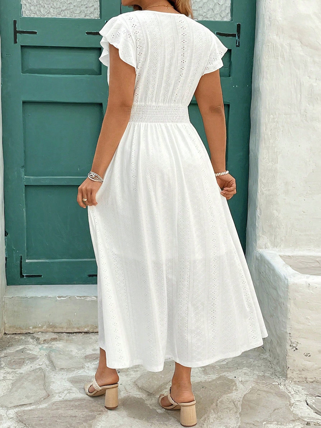 Rochie maxi SHEIN, alb