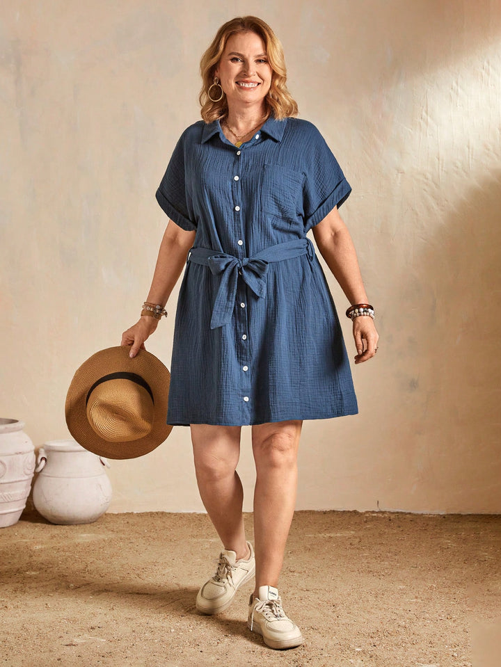 Rochie scurtă SHEIN, albastru