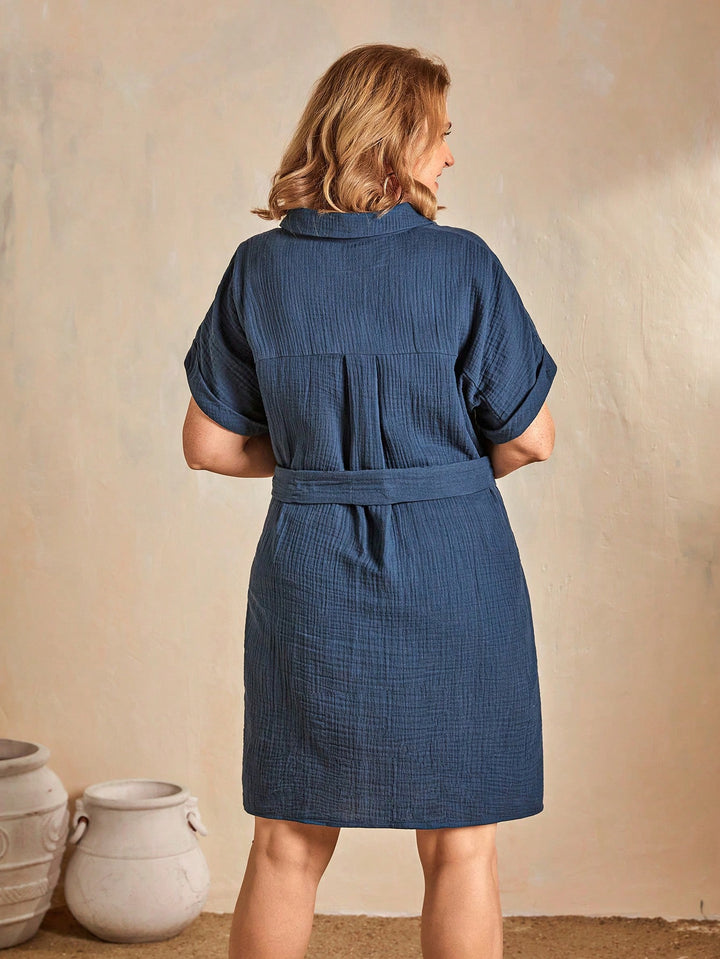 Rochie scurtă SHEIN, albastru