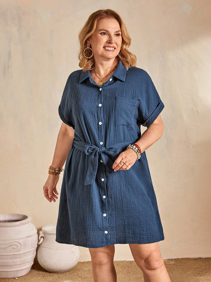 Rochie scurtă SHEIN, albastru