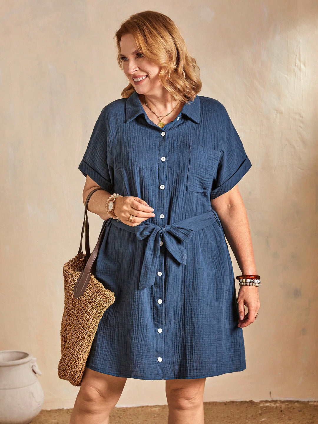 Rochie scurtă SHEIN, albastru