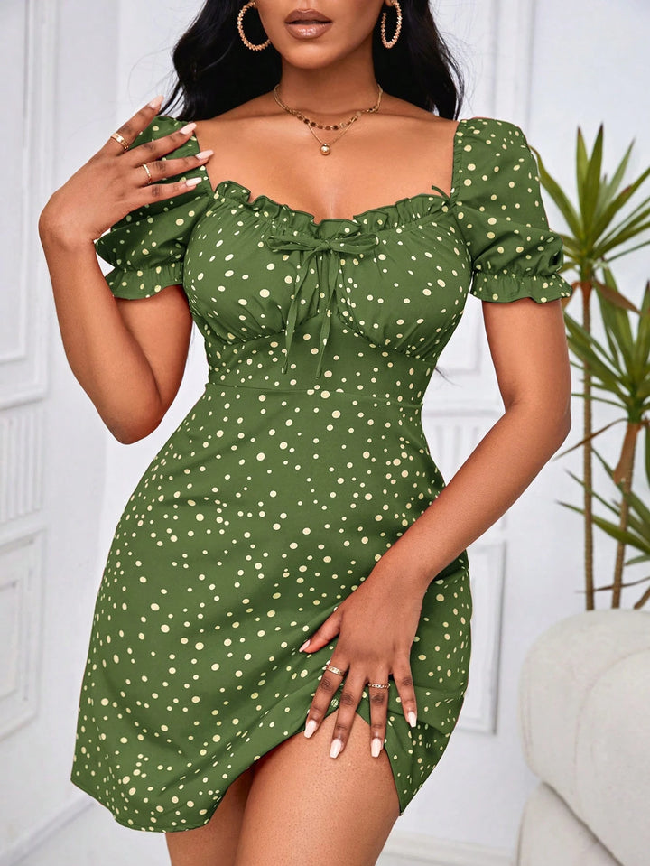 Rochie mini SHEIN, verde