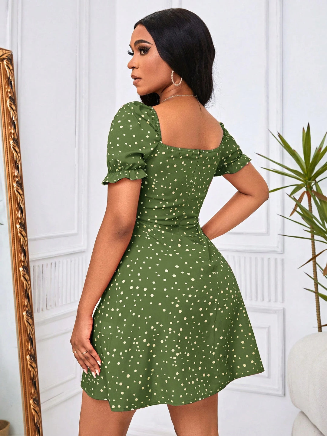 Rochie mini SHEIN, verde