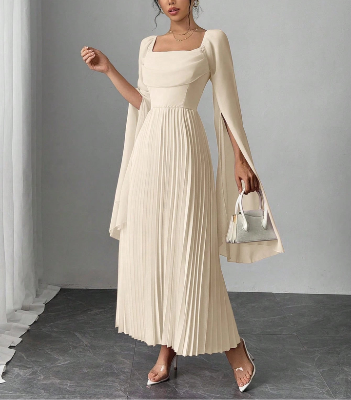 Rochie maxi SHEIN, crem