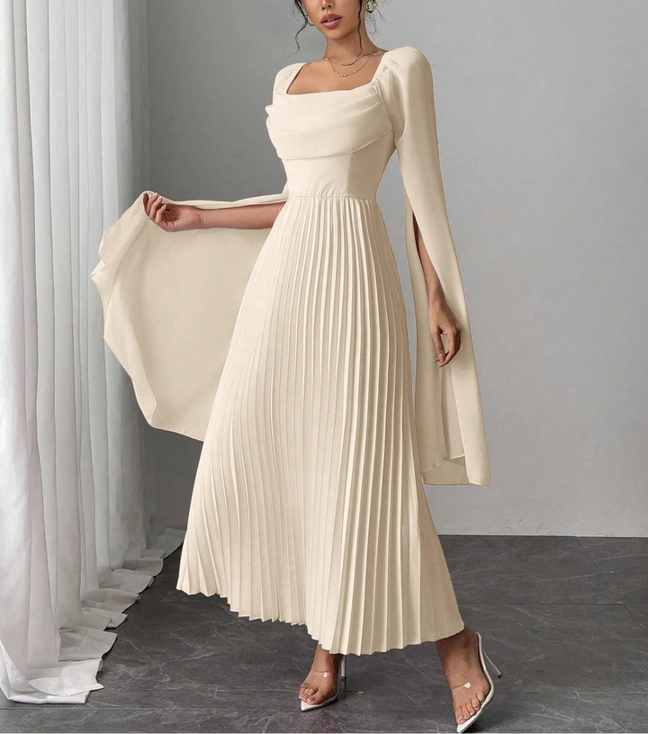 Rochie maxi SHEIN, crem