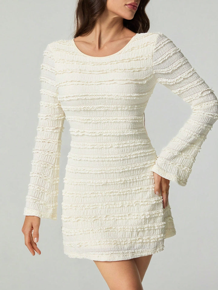 Rochie mini SHEIN, crem