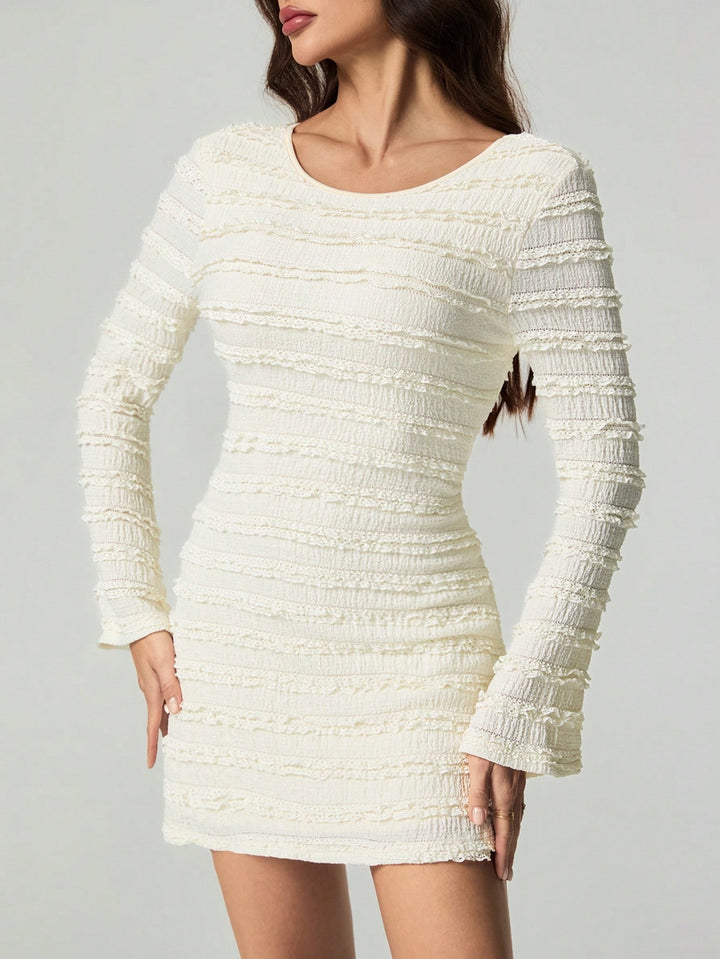 Rochie mini SHEIN, crem
