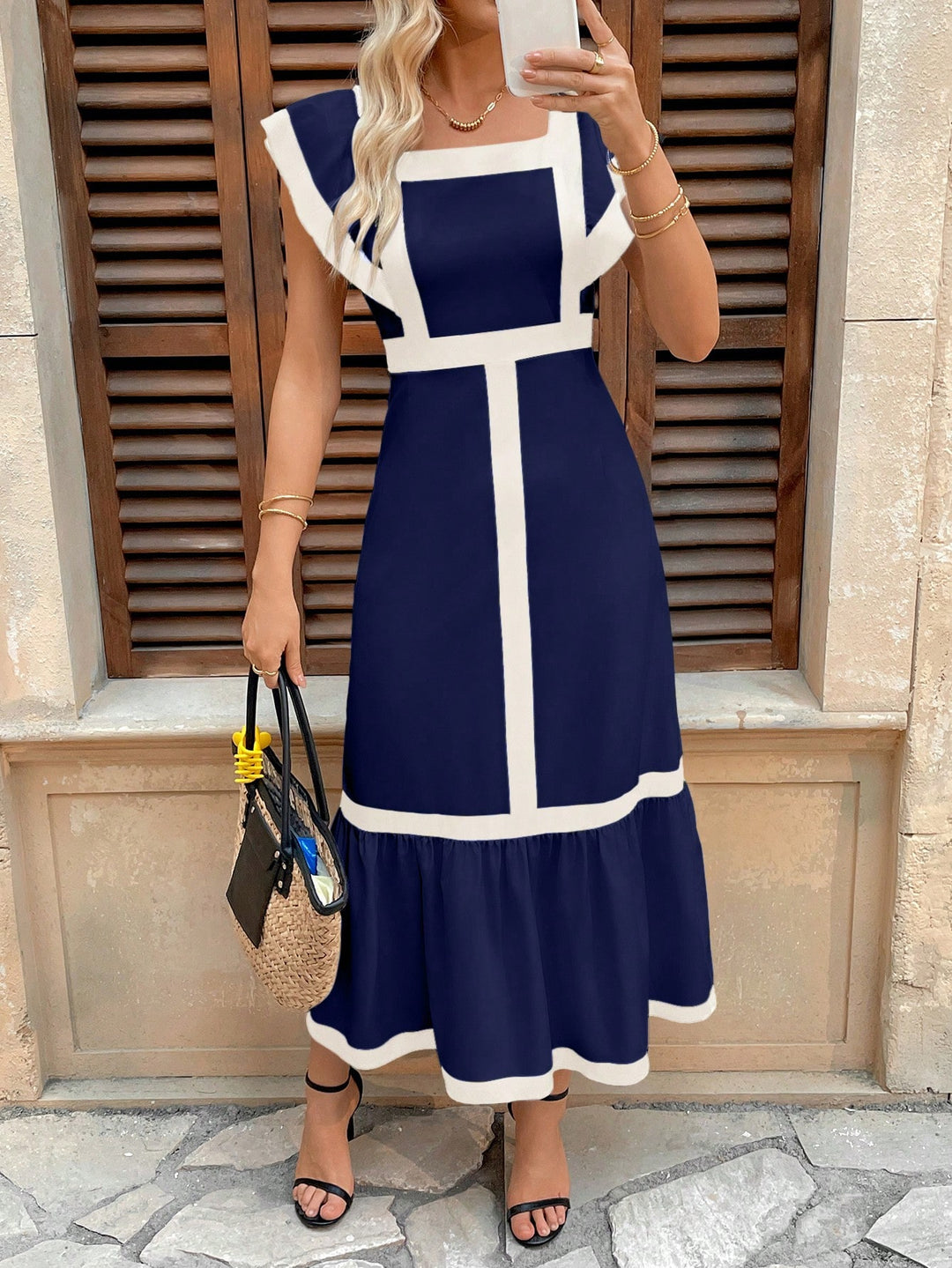 Rochie maxi SHEIN, albastru