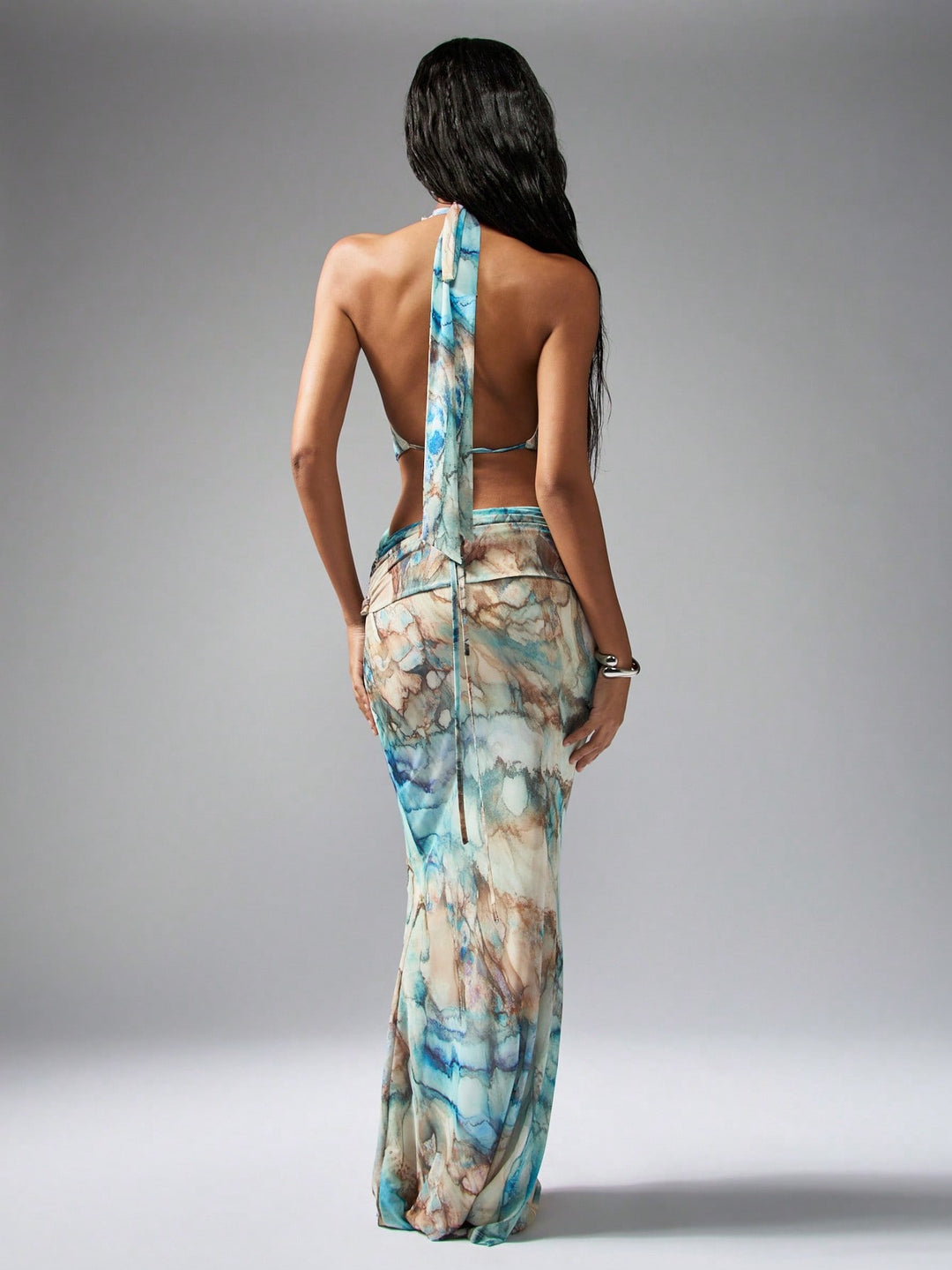 Rochie maxi SHEIN, mix culori