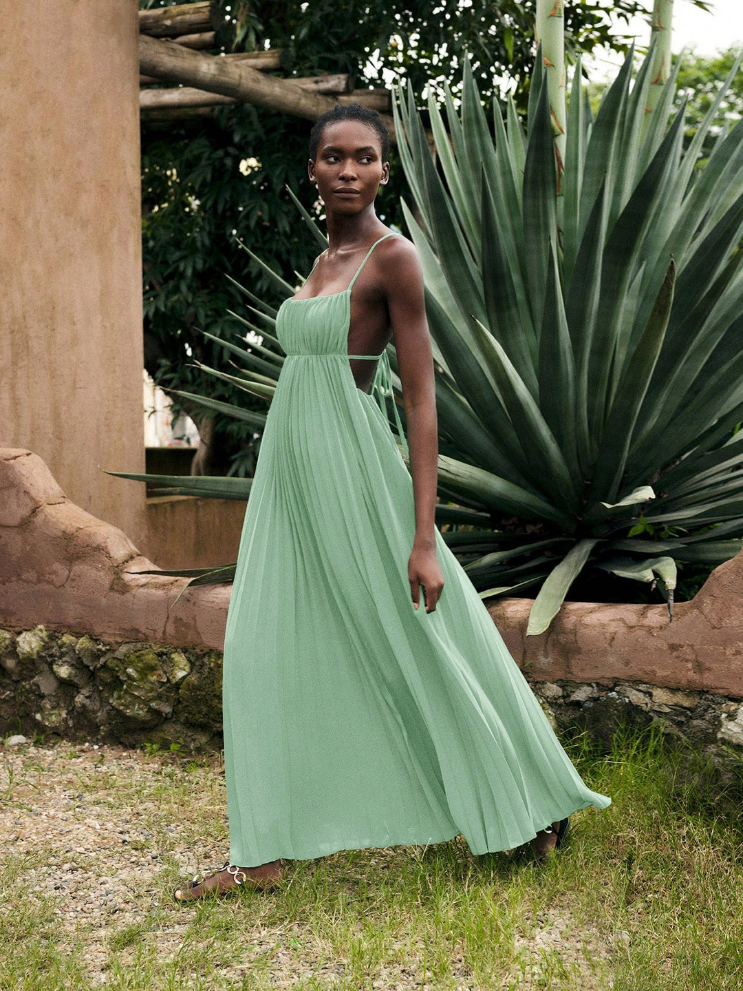 Rochie maxi SHEIN, verde