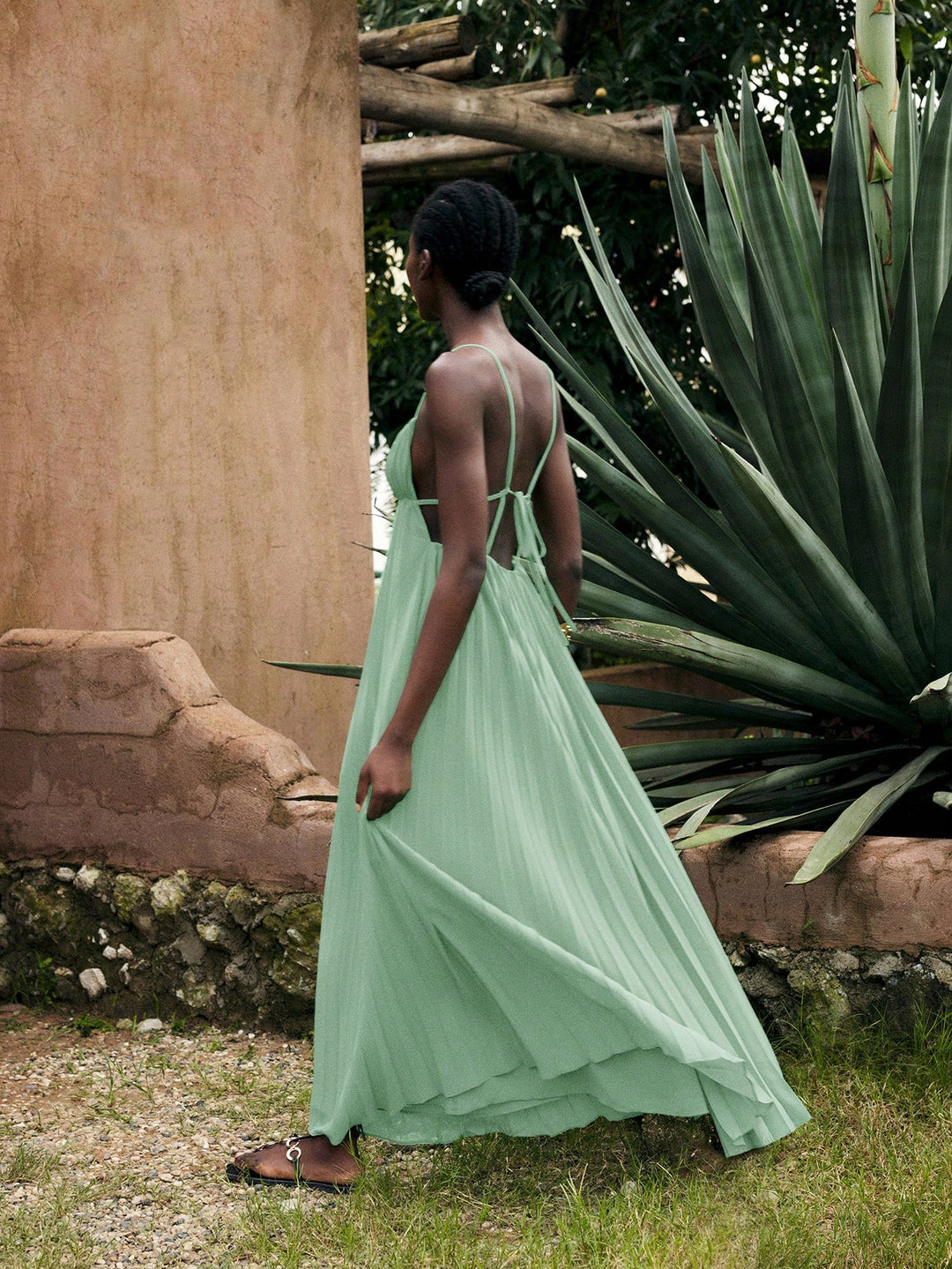 Rochie maxi SHEIN, verde