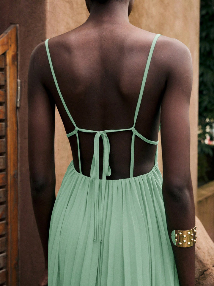 Rochie maxi SHEIN, verde