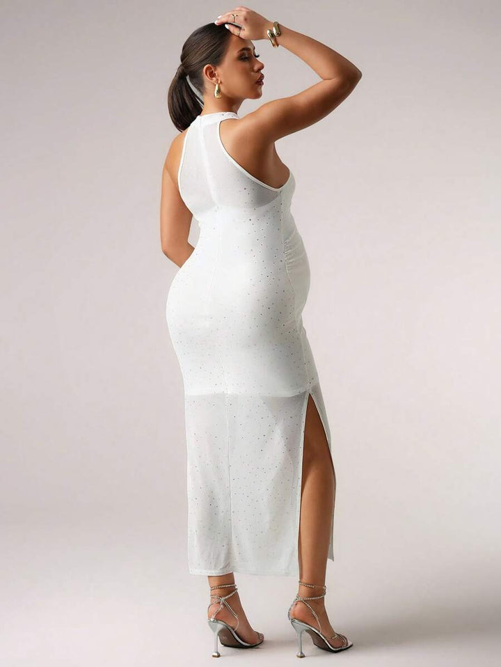 Rochie midi SHEIN, alb
