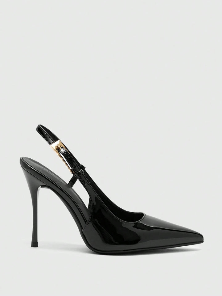 Pantofi cu toc SHEIN, negru