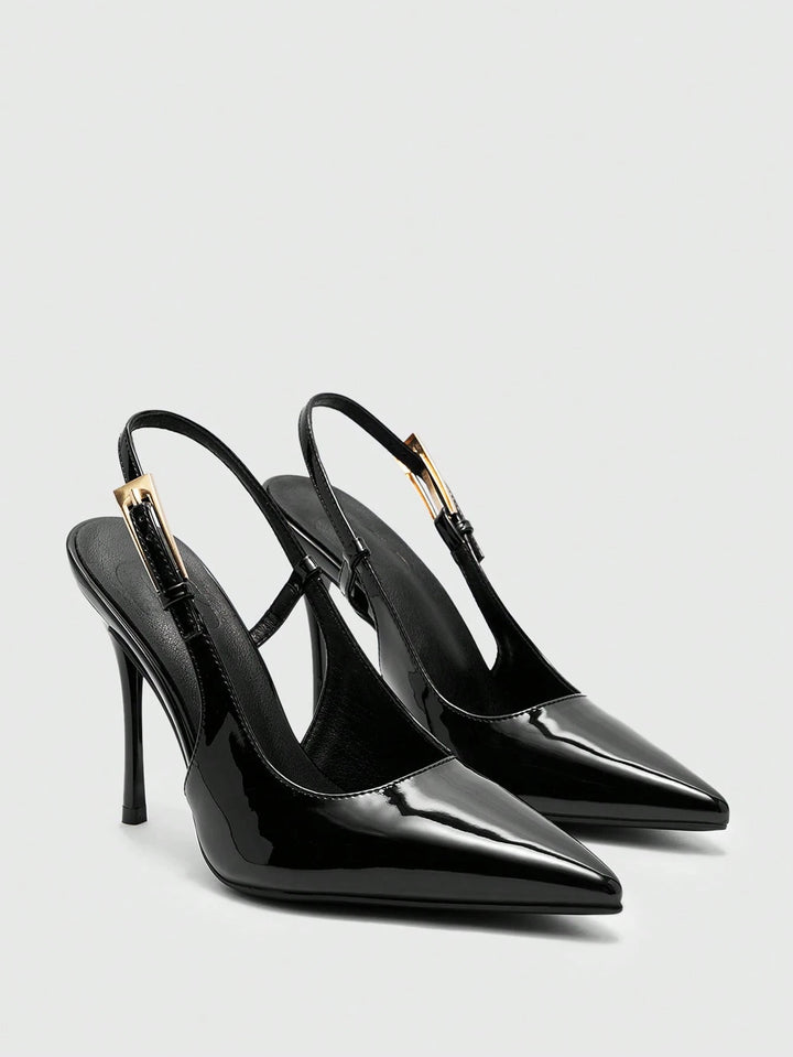 Pantofi cu toc SHEIN, negru