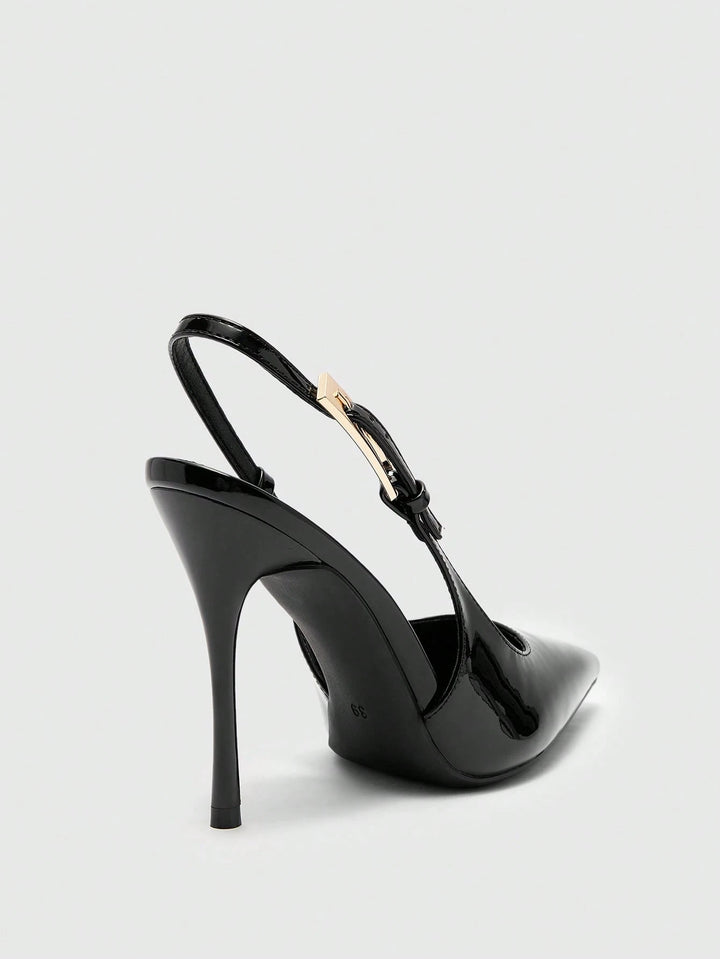 Pantofi cu toc SHEIN, negru